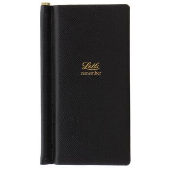 Letts Legacy Slim Password Book Black Home Office Stationery