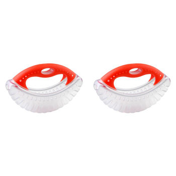 2PK Dexas Silicone 19cm Mezzaluna Chopper Slicer - Red