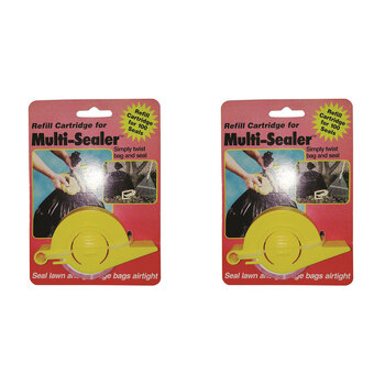 2PK Jokari Multi-Sealer Refill Cartridge For 100 Seals Yellow 15cm