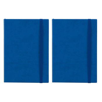 2PK Scripto A5 Flexi Home Office Meeting Writing Journal Blue/Lined Paper