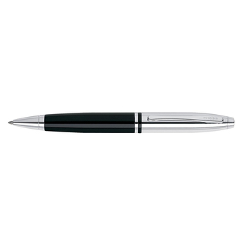 Cross Calais Ball Point Pen Medium Nib Chrome/Black Lacquer