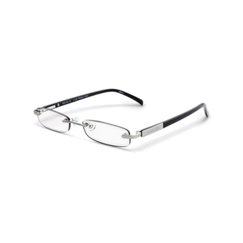 Cross Dickens Rimless Reader Eye Glasses +1:50 Silver/Black