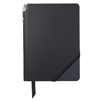 Cross Jot Zone Hardback Writing Journal Large - Black/Navy Blue