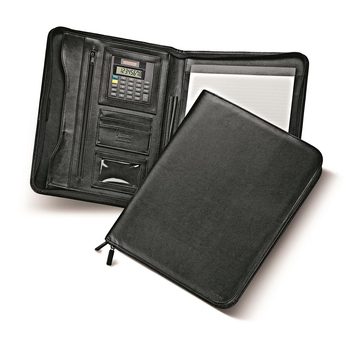 Filofax A4 Metropol Zip Folder Organiser w/ Calculator Black