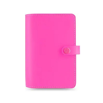 Filofax The Original Personal Organiser Leather - Fluro Pink