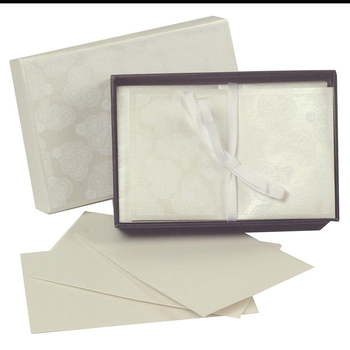 Lantern Studios Boxed Note Cards Paper Stationery - Pearl