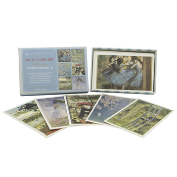 12pc Lantern Studios Impressionists Note Card/Envelope Set