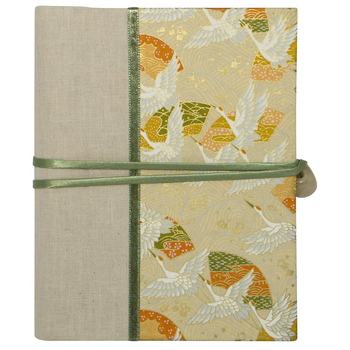 Lantern Studios Japanese A6 Journal/Notebook Hardcover Crane Gold