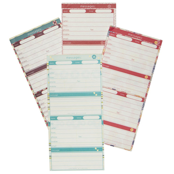 4pc Lantern Studios Messages Pad Stationery Assorted