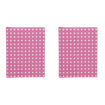 2PK Lantern Studios Animal Playdate 64-Pocket 12x16cm Photo Album - Pink