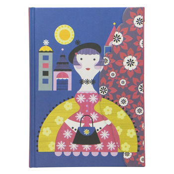 Lantern Studios Ellen G A5 Journal/Notebook Hardcover - French Lady