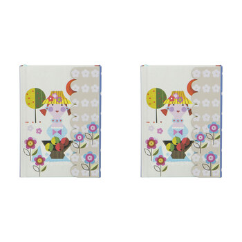 2PK Lantern Studios Ellen G A6 Journal/Notebook Hardcover - Summer Girl