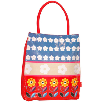 Lantern Studios Ellen G PVC Tote Bag Fashion Handbag - Daisies