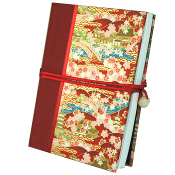 Lantern Studios Japanese A5 Journal/Notebook Hardcover Red Temple