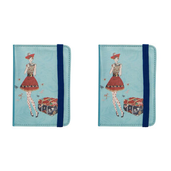 2PK Lantern Studios Nelly Ryan Passport Holder Holiday