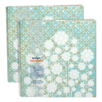 2PK Scripto 200 Pocket Photo Album Hard Cover Book Moroccan Flower