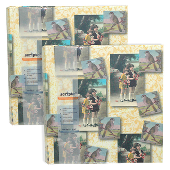 2PK Scripto 200 Pocket Photo Album Hard Cover Book Sisters