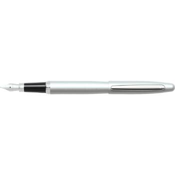 Sheaffer VMF Fountain Pen Medium Nib Strobe Silver/Nickel