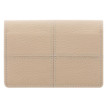 Filofax Classic Stitch Soft Leather Business Card Holder - Peach