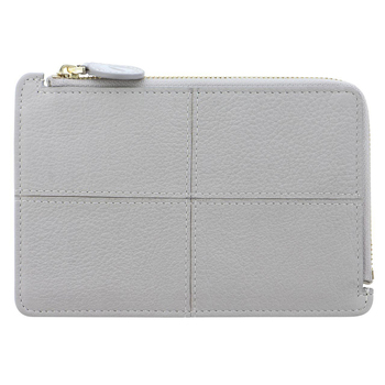 Filofax Classic Stitch Soft Zip Card Holder Grey 15.5cm