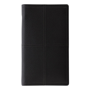 Filofax Classic Stitch Soft Travel Wallet Holder - Black