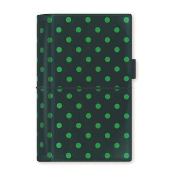 Filofax Domino Patent Personal Organiser - Pine/Spots