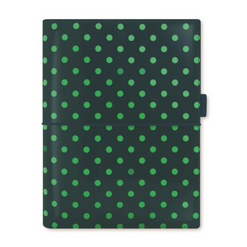 Filofax A5 Domino Patent Personal Organiser - Pine/Spots