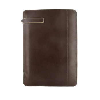 Filofax A4 Holborn Zipped Folio Personal Organiser w/ Handle Brown