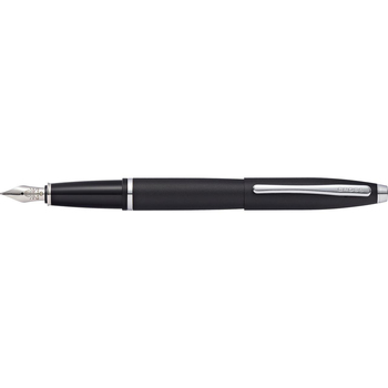 Cross Calais Fountain Pen Medium Nib Matte Black Writing Singing