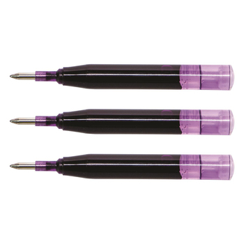 3PK Sheaffer Ion Refill for Gel Roller Ball Pen Cartridge Purple