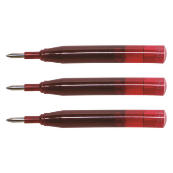 3PK Sheaffer Ion Refill for Gel Ink Roller Ball Pen Cartridge Red