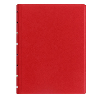 Filofax A5 Saffiano Notebook Journal Stationery - Poppy Red