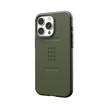 Urban Armour Gear Civilian MagSafe Phone Case For iPhone 15 Pro Olive Drab