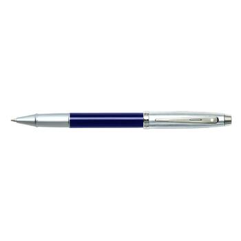 Sheaffer 100 Roller Ball Pen HS Nib Blue Lacquer/Chrome