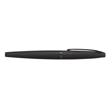 Cross ATX Brushed Etched Diamond Medium Fountain Pen - Black