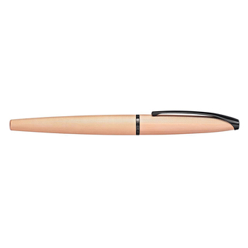 Cross ATX Brushed Etched Diamond Medium Fountain Pen - Rose Gold