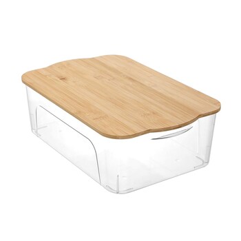 Boxsweden Crystal Reno Storage Box Bamboo Lid 15L 45X29.5X14.5Cm 