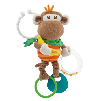 Chicco Toy Baby Multi-Activity Vibrating Monkey Rattle 3m+