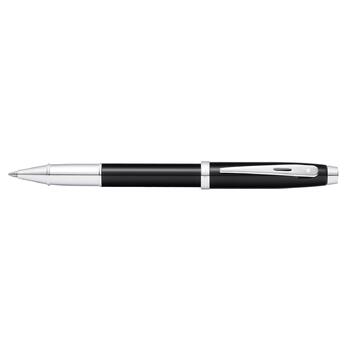 Sheaffer 100 Roller Ball Pen Lacquer/Chrome Plate Black