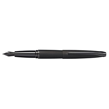 Cross ATX Brushed Etched Diamond Fine Fountain Pen - Black