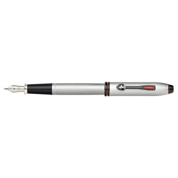 Cross Townsend Ferrari Medium Fountain Pen Brushed Platinum