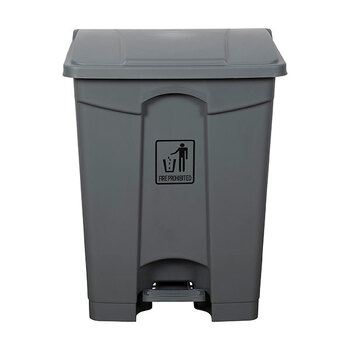 Cleanlink Rubbish/Garbage 68L Bin w/ Pedal Lid - Grey