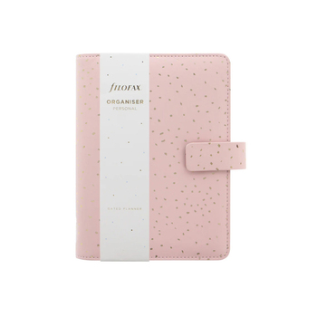 Filofax Confetti Personal Organiser Faux Leather - Rose Quartz