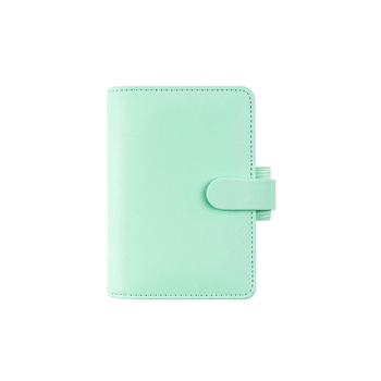 Filofax Saffiano Mini Personal Organiser Faux Leather Neo Mint 12cm