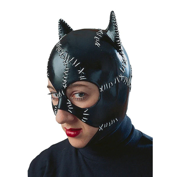 DC Comics Catwoman Mask Halloween Villain Ladies/Womens Costume - Black