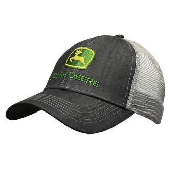 John Deere Men/Unisex One Size Twill/Trucker Mesh Cap Charcoal 