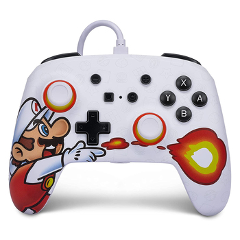 PowerA Enhanced Wired Controller For Nintendo Switch Fireball Mario