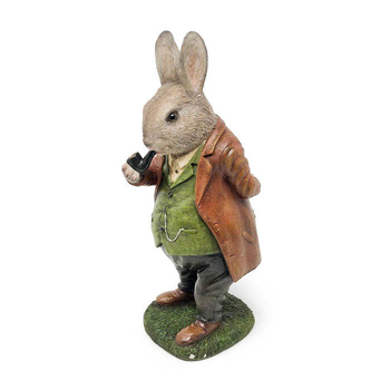 Garden Sculpture 29.2cm Resin Rabbit Outdoor Ornament Decor