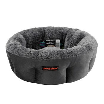 Paws & Claws 48cm Moscow Snuggler Bed - Dark Grey