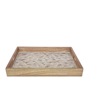 J.Elliot Home Maya 45x35cm Rectangle Serving Tray - Natural